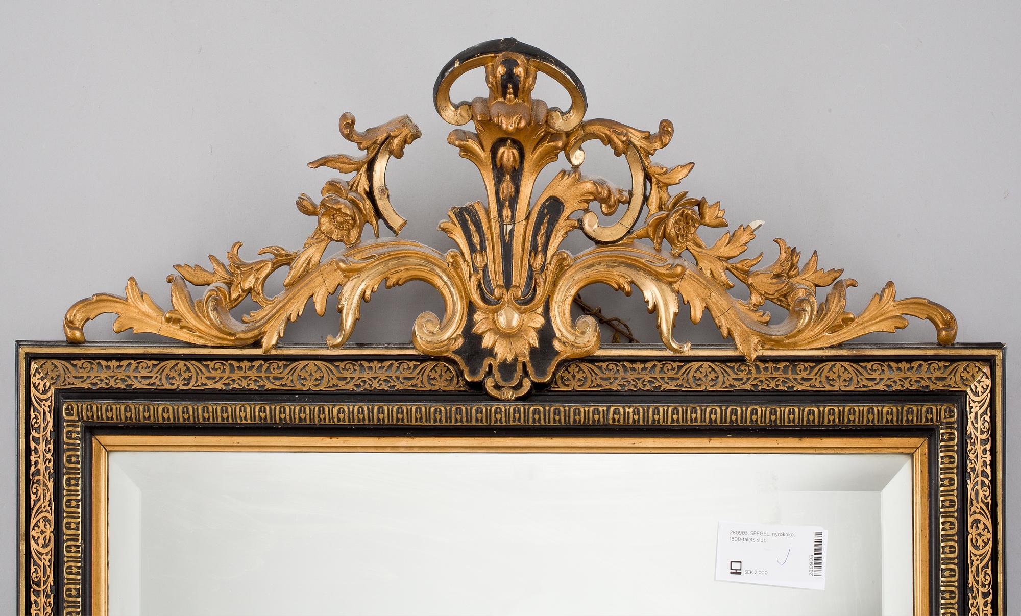 SPEGEL, nyrokoko, 1800-talets slut.