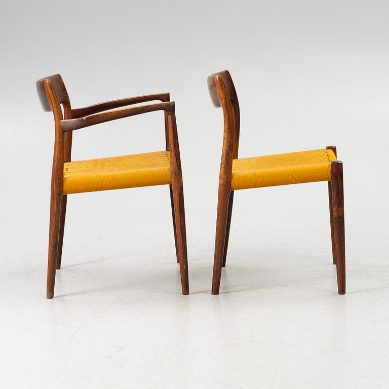 Matgrupp, 7 delar, Danmark, 1960-tal. Bland annat Niels Otto Møller för JL Møller.