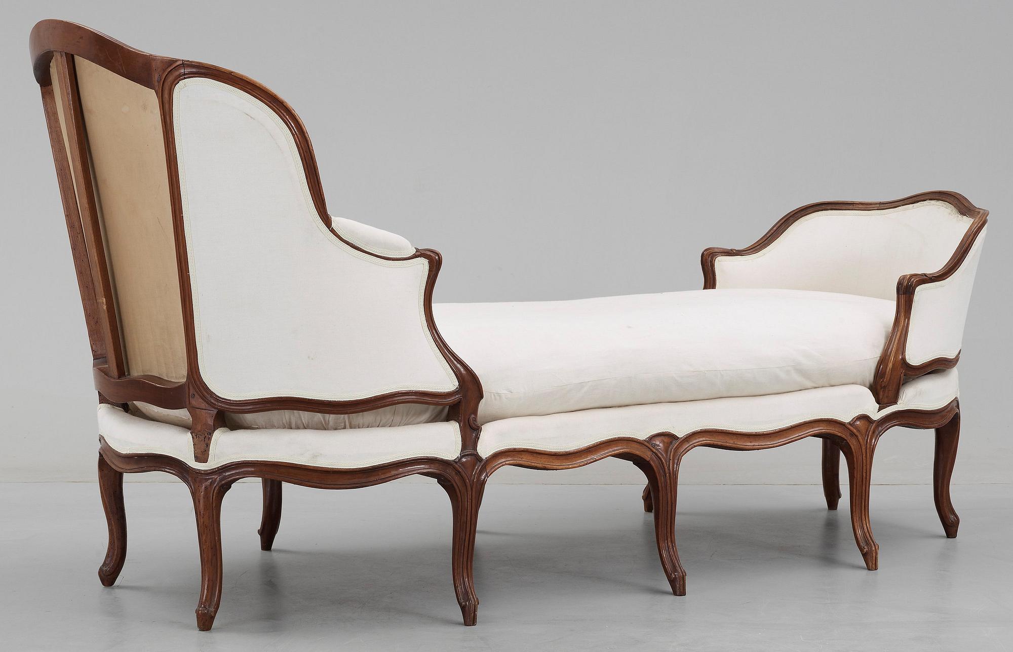 CHAISE LONGUE, rokokostil,1800-talets andra hälft.