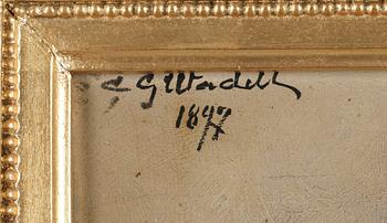 CARL GABRIEL WADELL, olja på duk, signerad och daterad 1897.