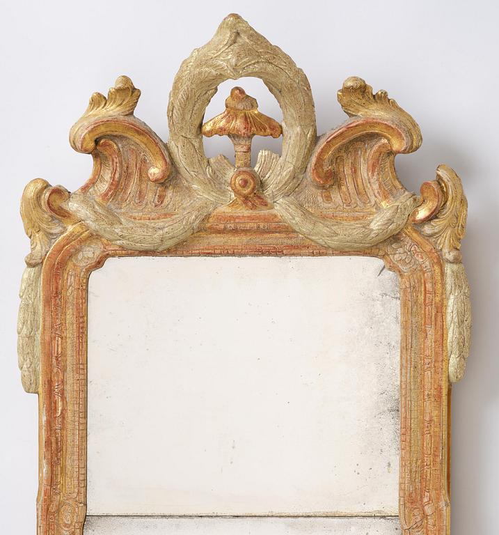 Spegel, av Johan Åkerblad (mästare i Stockholm 1758-99), Gustaviansk.