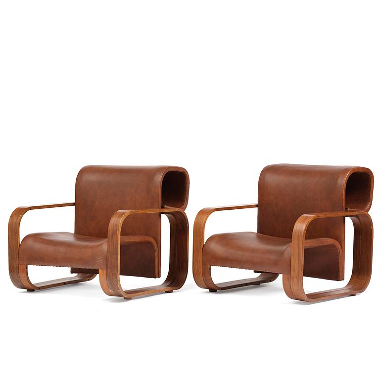Jan Bocan, fåtöljer, ett par, Thonet, utförda för Tjeckoslovakiska ambassaden, Stockholm, 1972.
