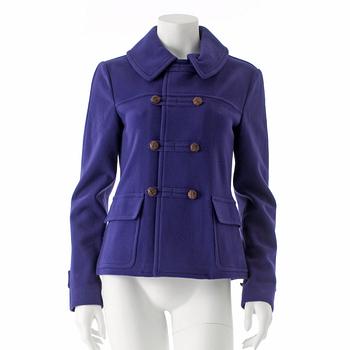 690. RALPH LAUREN, a purple wool jacket. Size 8.
