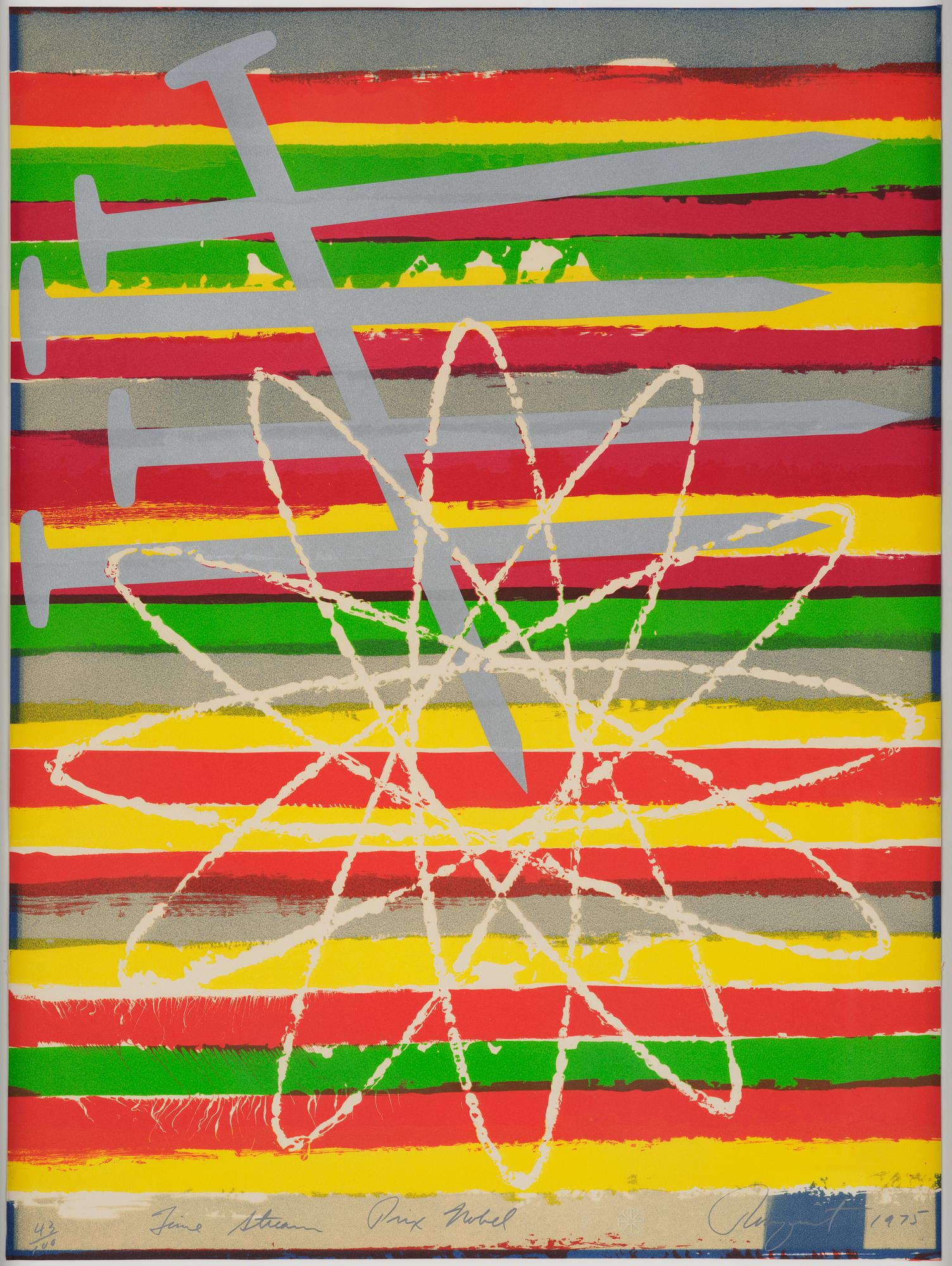 James Rosenquist, "Time Stream Prix" from: "Hommage aux Prix Nobel" (The Nobel Prize Portfolio).