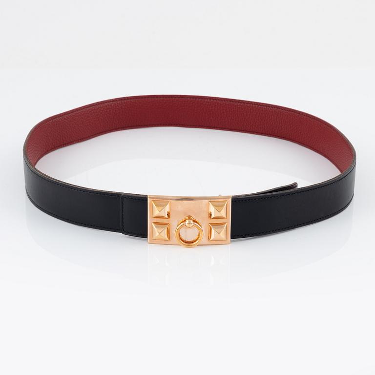Hermès, skärp "Collier de Chien", 2007. Storlek 90.