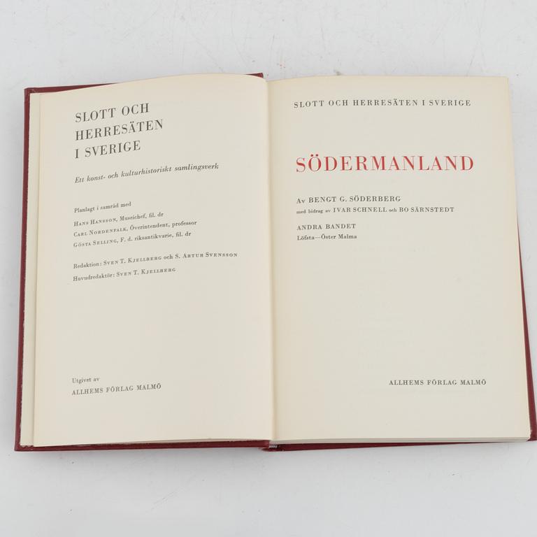 "Slott och herresäten i Sverige", 18 volumes, Allhems Förlag, Malmö.