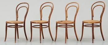 STOLAR, 4 st, Thonet, Wien, 1900-talets första hälft.