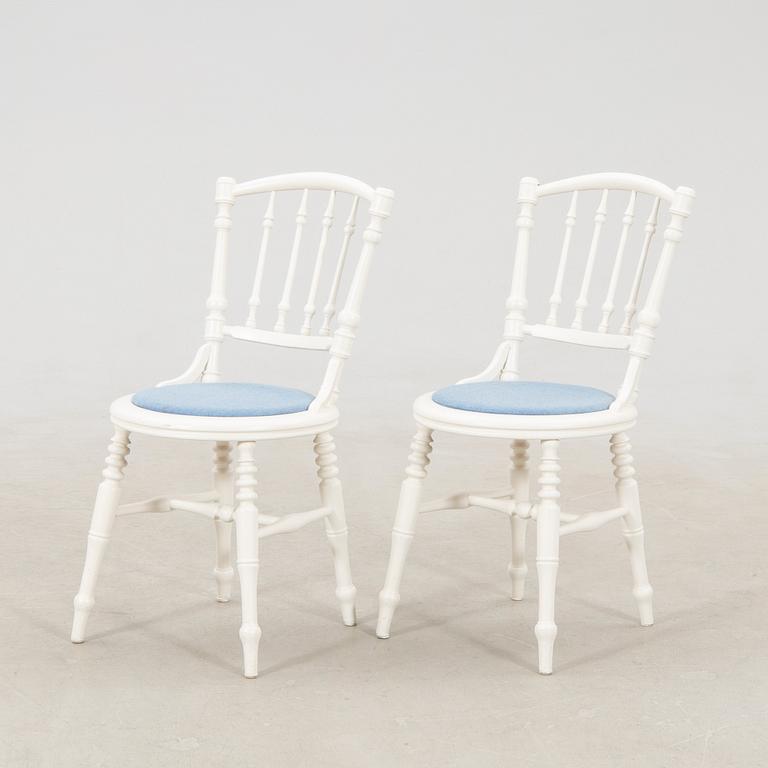 Chairs, 6 pieces, late 19th century/turn of the 20th century.