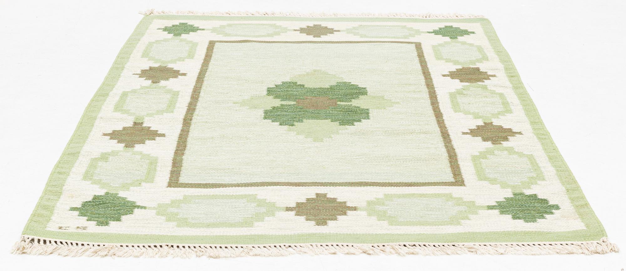 Matta, rölakan, signerad ES, 230 x 165 cm.