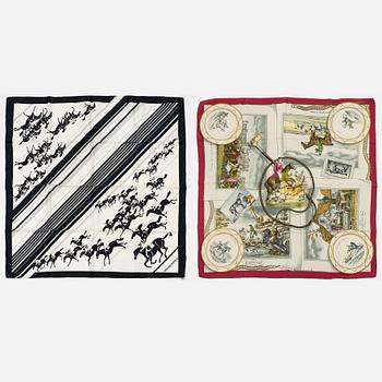 Hermès, scarves, 2 st.