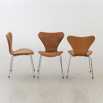 ARNE JACOBSEN, 6 st, "Sjuan", Fritz Hansen.