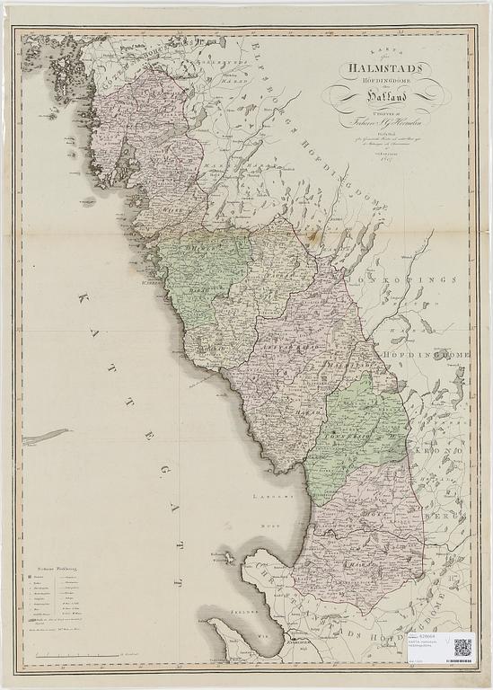 KARTA, kolorerad kopparstick, 1807.