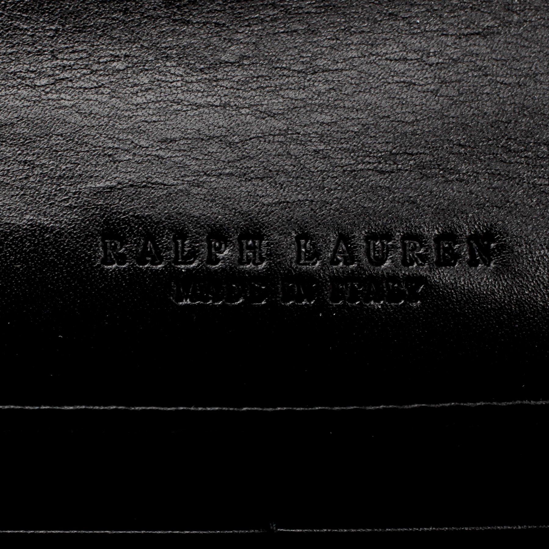 RALPH LAUREN, a black crocodile leather wallet.