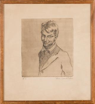 ERIC VASSTRÖM, etching, signed, dated on plate 1938, numbered no 5.