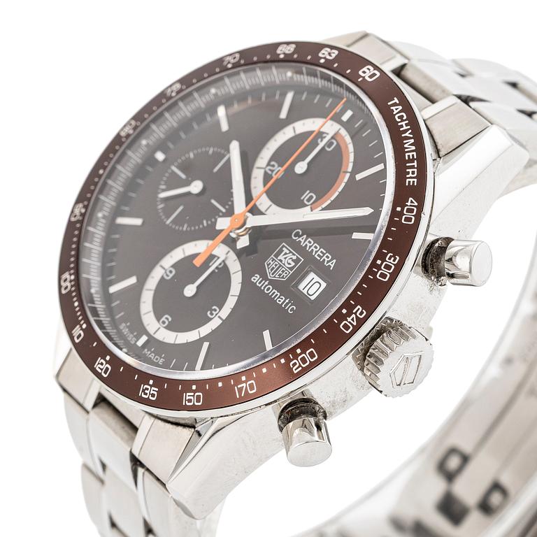 Tag Heuer, Carrera, Calibre 16, chronograph, wristwatch, 41 mm.
