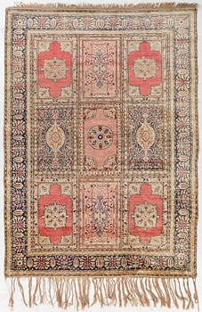 Carpet, semi-antique Kazak, approx. 202 x 158 cm.