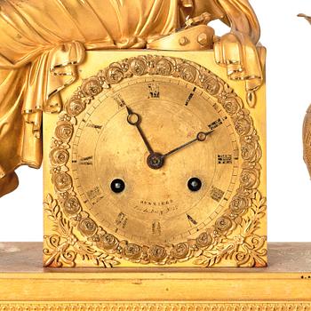 Bordspendyl, av Hunziker (verksam i Paris 1807-1825), Empire.