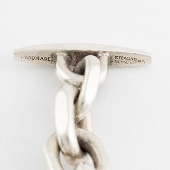 Armband, sterlingsilver, ankarlänk,  Randers Sølvvarefabrik, Danmark.