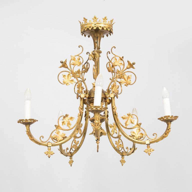 Chandelier / Ceiling lamp, Central Europe early 20th century.