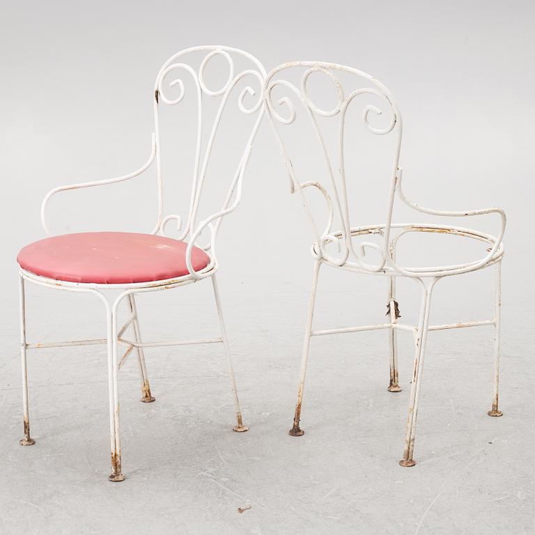 Garden chairs, 4 pcs, second half of the 20th century.
