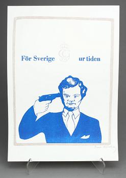 LARS HILLERSBERG, 3st screentryck samt en bläckstråleutskrift, signerade.