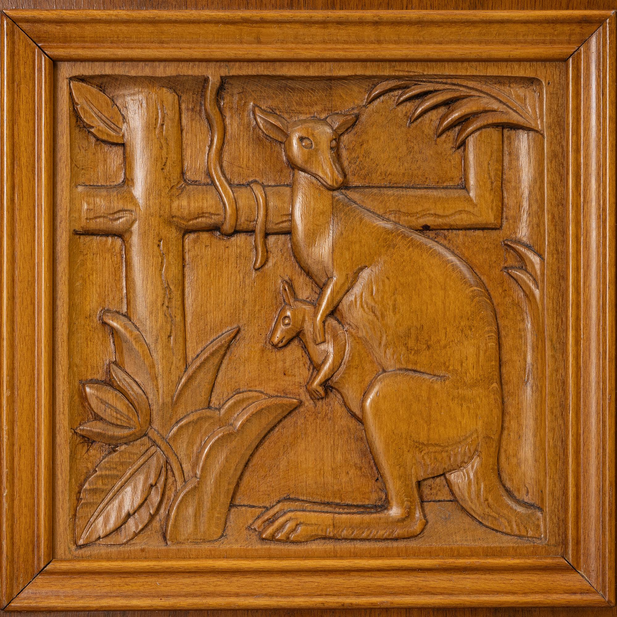 Eugen Höglund, a walnut cabinet, executed in his workshop in Vetlanda, Sweden 1950s.