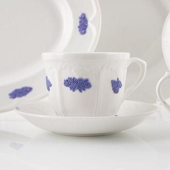 Tableware, Blue Flower, Gustavsberg, 45 pieces.