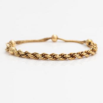 Armband, 18K guld, senare 14K guldlås.