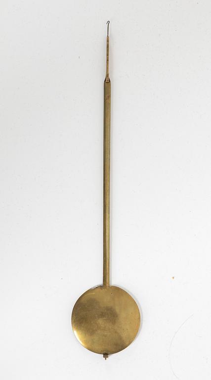 A Gustavian wall clock, dial signed Petter Lundmark, Stockholm. Late 18th century.