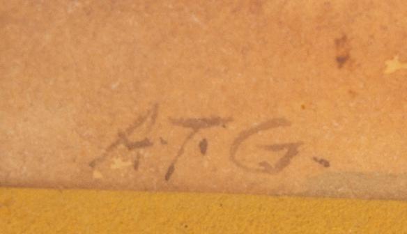 Albert Theodor Gellerstedt, akvarell signerad.