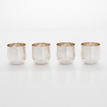 Tapio Wirkkala, four beakers, model TW 469, Kultakeskus, Hämeenlinna 2005.