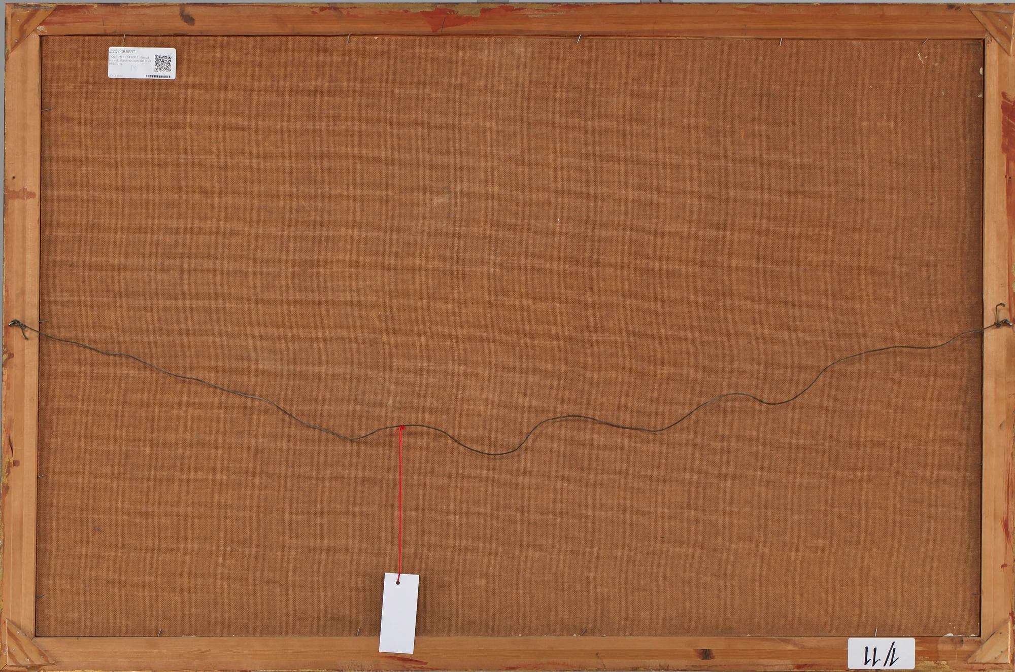 ROLF MELLSTRÖM, olja på pannå, signerad och daterad 1943.