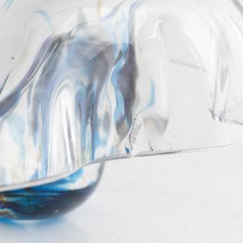 Helena Tynell, a 'Moonwalk' glass sculpture, Riihimäen Lasi Oy, Finland.