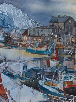 Lars Lerin, "Hamnen i Nordland".