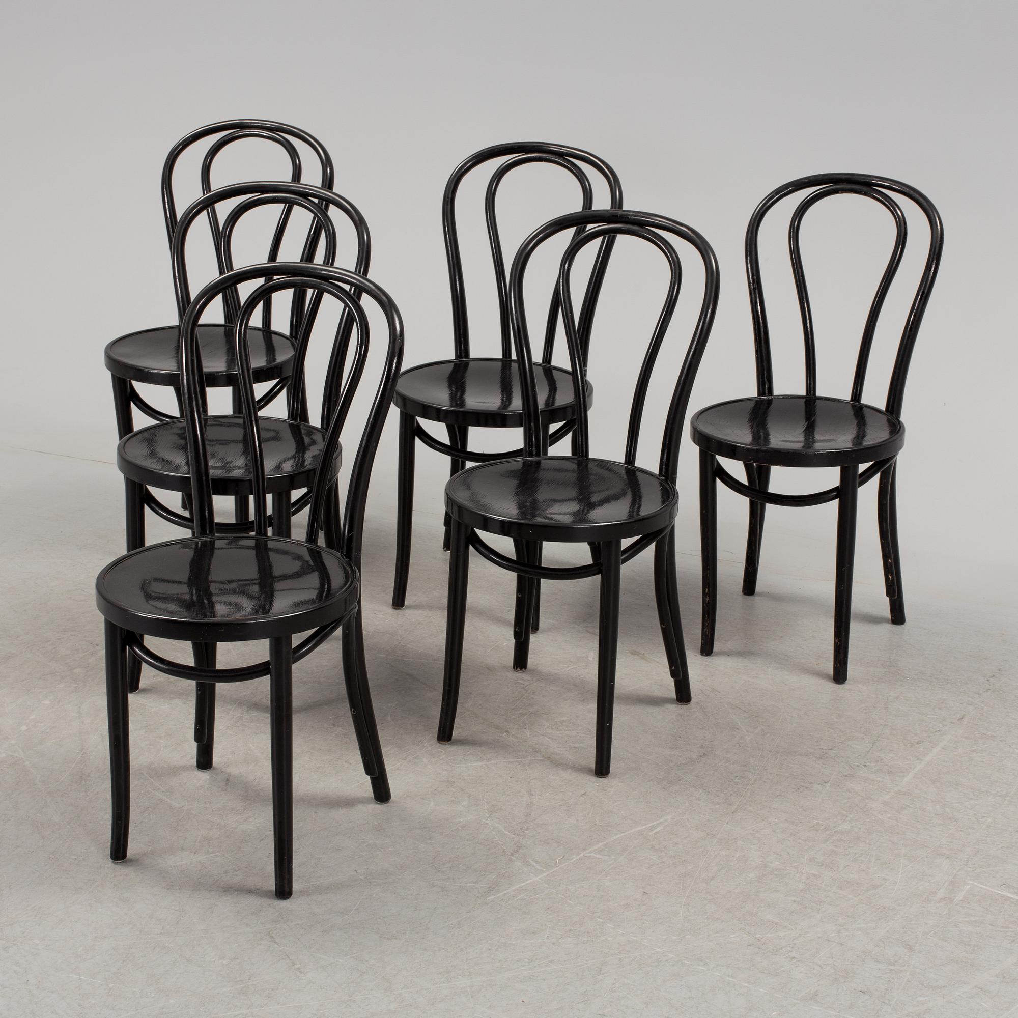 GILLIS LUNDGREN, stolar, 6 st, "Öglan", IKEA, 1970/80-tal.