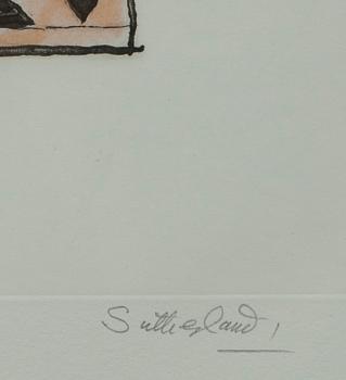 GRAHAM SUTHERLAND, litografi, numr. XIX/XXI, och sign.
