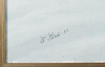 Teppo Terä, oil on canvas, signed and dated -85.