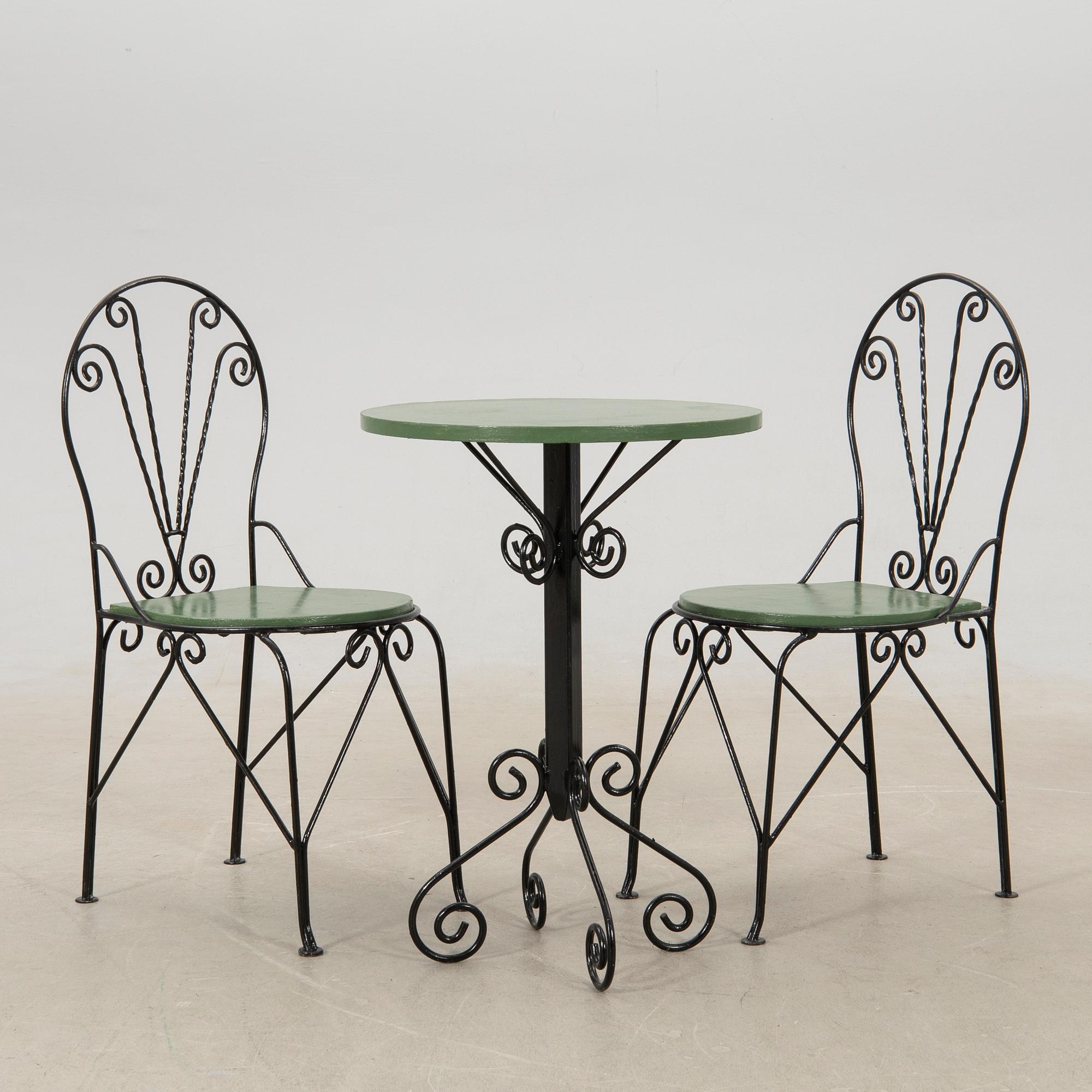 Garden furniture 3 pcs mid/second half of the 20th century.