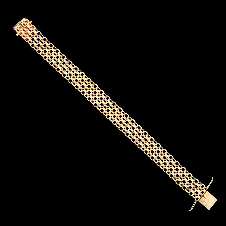 ARMBAND, 18 k guld, SÄAB, 1966. Vikt ca 24 gram.