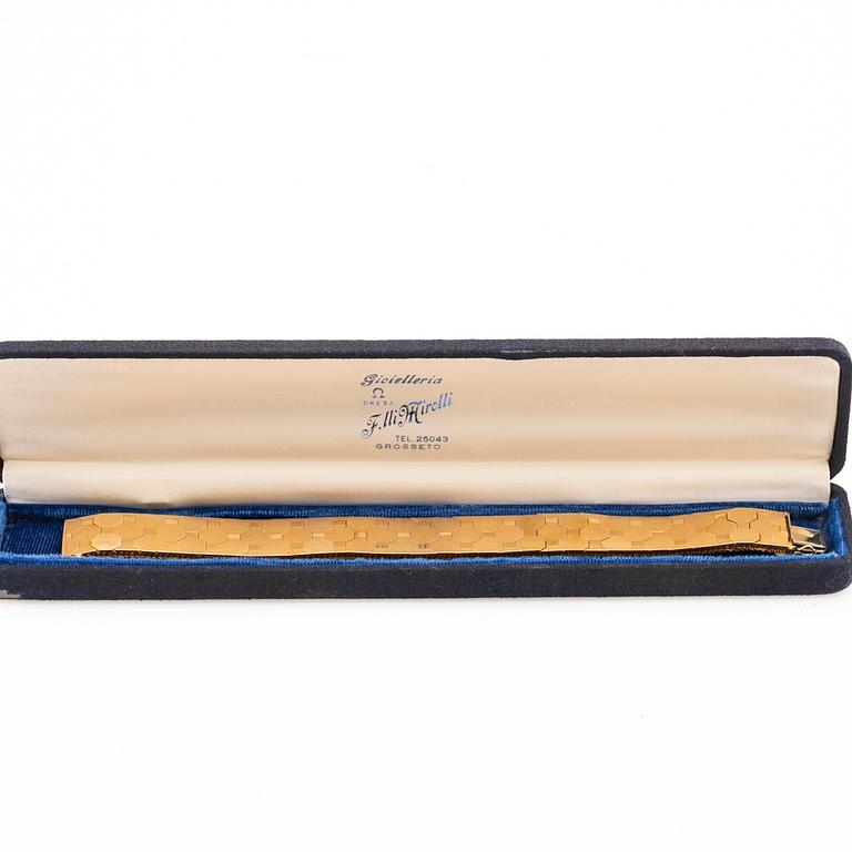 Bracelet, 18K gold, Uno A Erre, Italy.