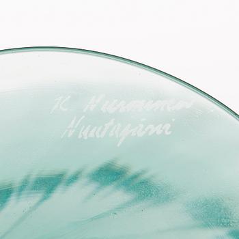 KERTTU NURMINEN, konstglas, Lampi Pro Arte 1993, signerad K. Nurminen, Nuutajärvi.