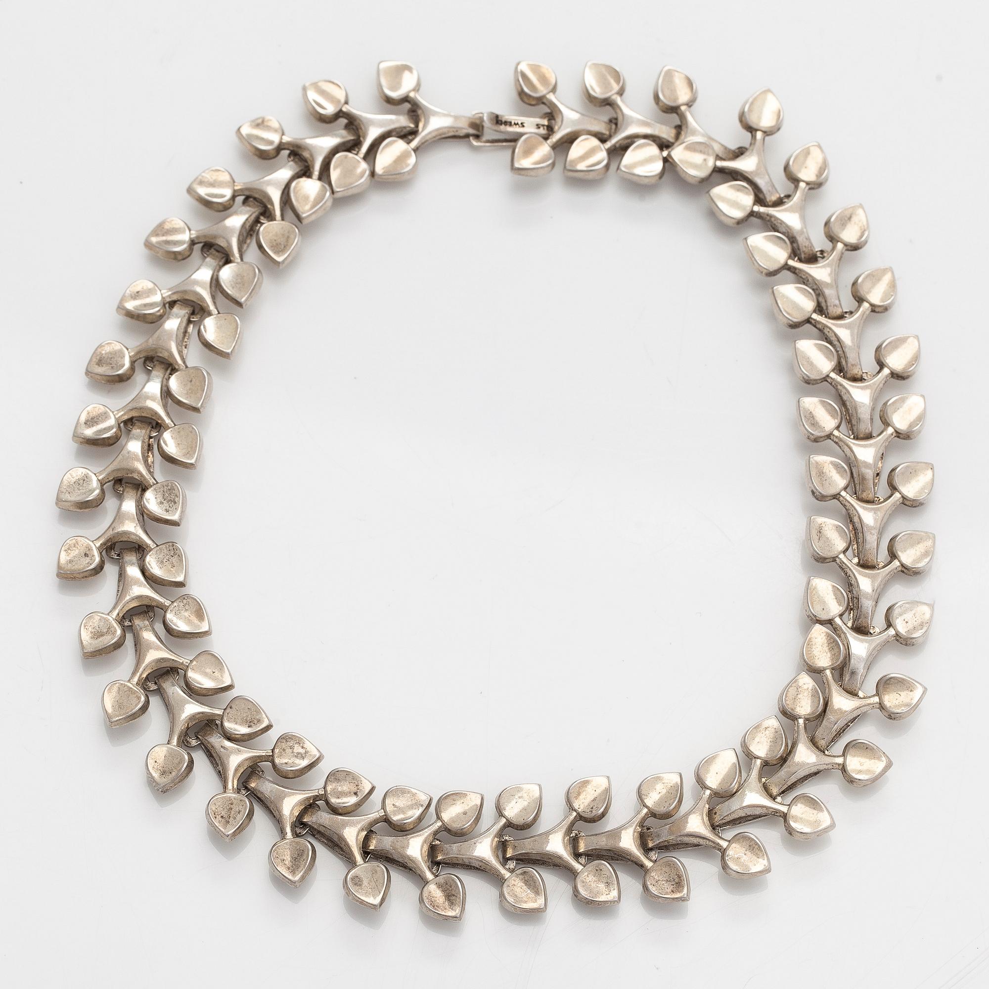 Anton Michlesen, a sterling silver necklace.