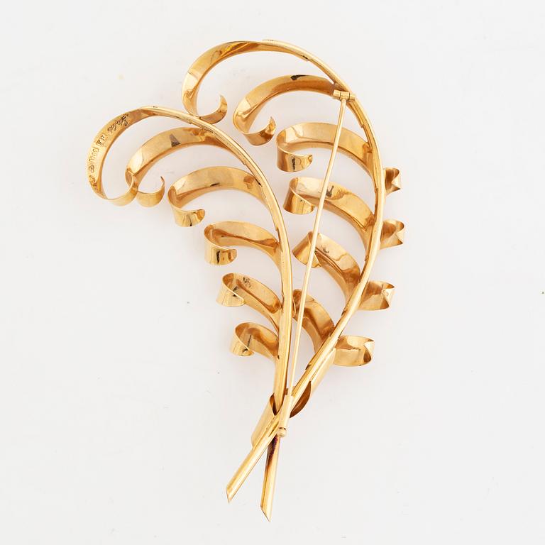 18K gold brooch, Stigbert, Engelbert.