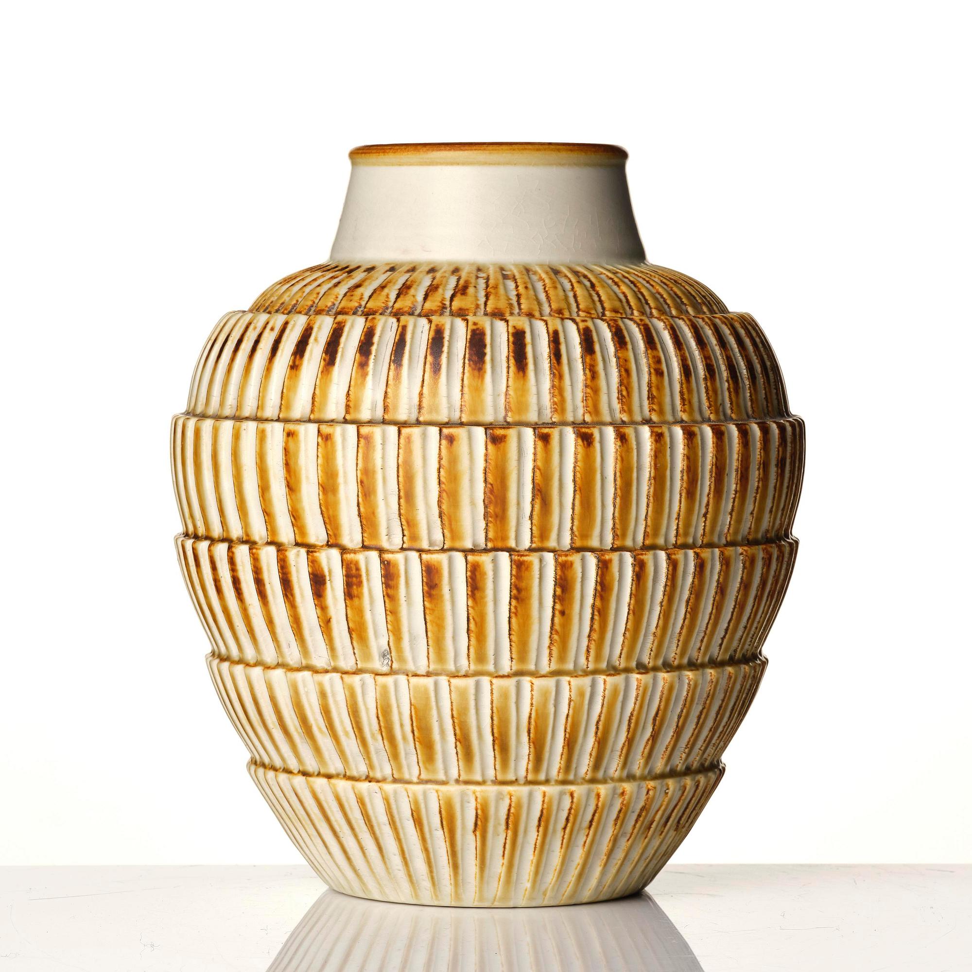 Gertrud Lönegren, a stoneware vase, Rörstrand, 1930s-40s.