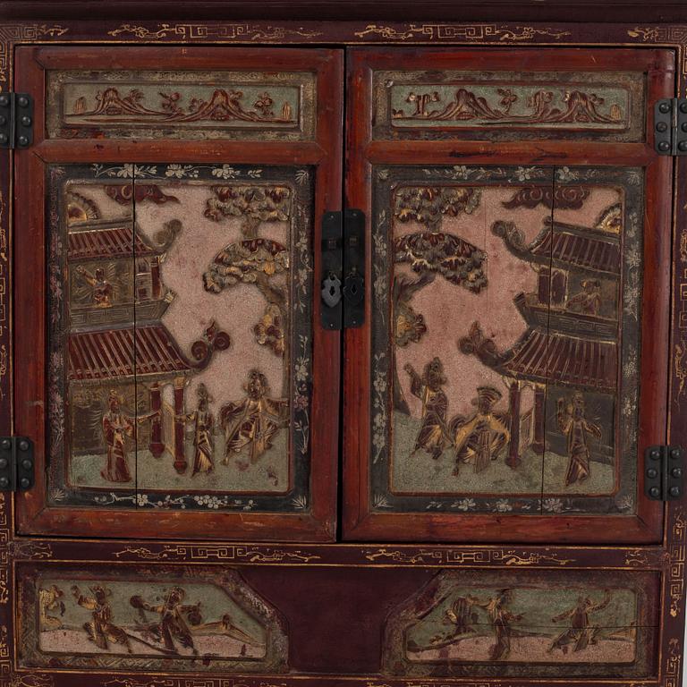 Cabinet, China, 20th century with older parts.