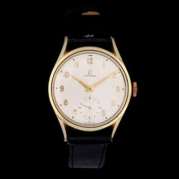 ARMBANDSUR, Omega, guld på stål, 1960-tal.