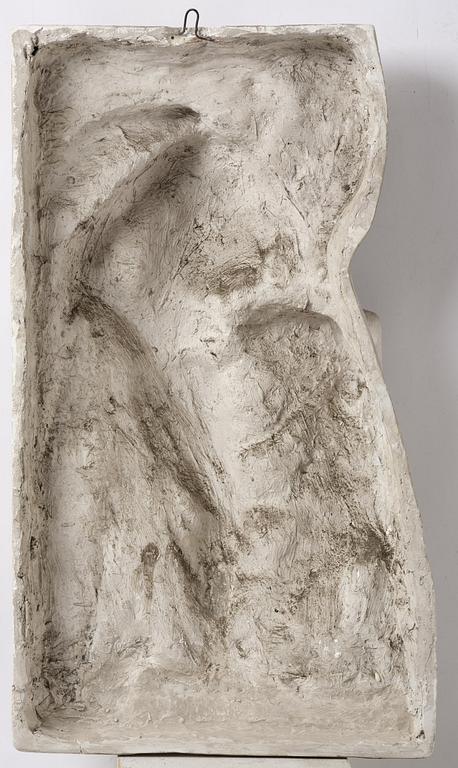 A presumably French 19th century plaster cast of the Nike of the Sandal.