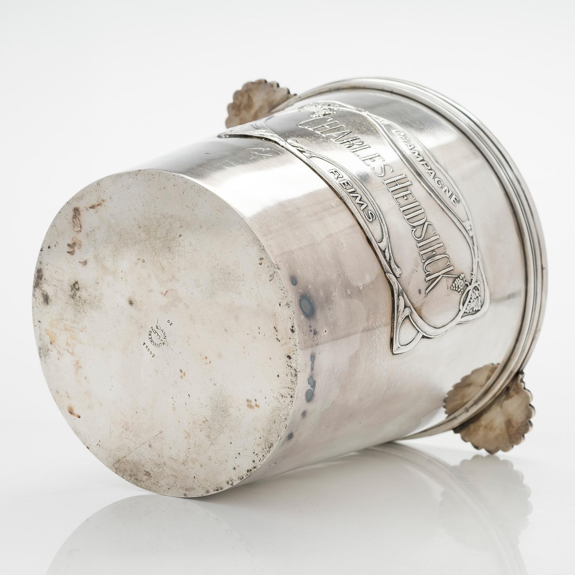 Samppanjajäähdytin, Charles Heidsieck, Reims, n. 1920-30-luku.