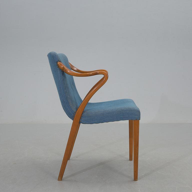 KARMSTOL, "Modell 1522" Axel Larsson, Bodafors, etikettsmärkt.
