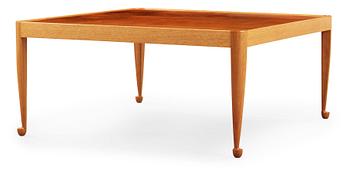 A Josef Frank 'Diplomat' mahogany sofa table, Svenskt Tenn, probably 1950's.